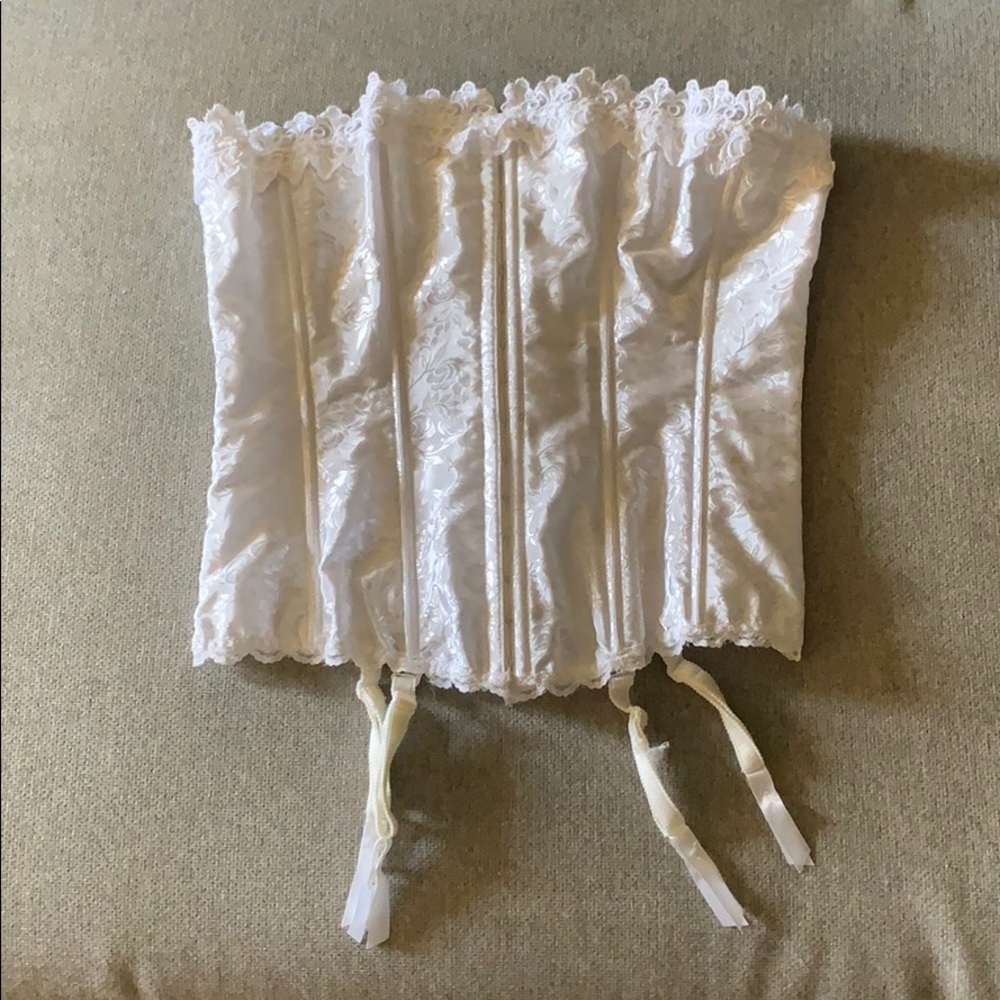 Beautiful white floral corset top